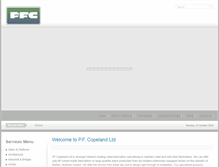 Tablet Screenshot of pfcopeland.com